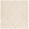 thumbnail image 1 of SAFAVIEH Micro-Loop Beth Distressed Area Rug, Ivory/Red, 6' x 6' Square, 1 of 8