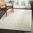 thumbnail image 1 of SAFAVIEH Micro-Loop Blazhe Floral Geometric Area Rug, Charcoal/Ivory, 5' x 5' Square, 1 of 7