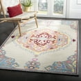 thumbnail image 1 of SAFAVIEH Micro-Loop Bosworth Floral Medallion Area Rug, Beige/Orange, 4' x 6', 1 of 7