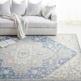 thumbnail image 1 of Safavieh Micro-Loop Braylon Floral Area Rug, Blue/Ivory, 9' x 9' Square, 1 of 12