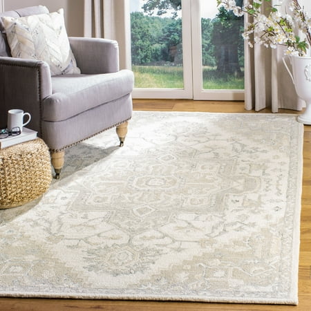 Safavieh Micro-Loop Braylon Floral Area Rug, Ivory/Beige, 5' x 8'