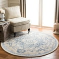 thumbnail image 1 of Safavieh Micro-Loop Braylon Floral Area Rug, Ivory/Blue, 5' x 5' Round, 1 of 10