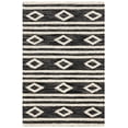 thumbnail image 1 of SAFAVIEH Micro-Loop Briony Diamond Striped Wool Area Rug, Charcoal/Ivory, 2'6" x 5', 1 of 10
