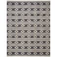 thumbnail image 1 of SAFAVIEH Micro-Loop Briony Diamond Striped Wool Area Rug, Charcoal/Ivory, 3' x 5', 1 of 10
