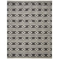 thumbnail image 1 of SAFAVIEH Micro-Loop Briony Diamond Striped Wool Area Rug, Charcoal/Ivory, 8' x 10', 1 of 4