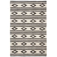 thumbnail image 1 of SAFAVIEH Micro-Loop Briony Geometric Striped Wool Area Rug, Ivory/Charcoal, 3' x 5', 1 of 5