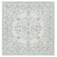 thumbnail image 1 of SAFAVIEH Micro-Loop Britton Oriental Area Rug, Light Blue/Ivory, 7' x 7' Square, 1 of 8