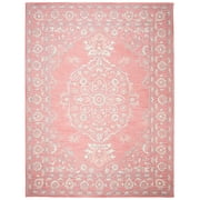 SAFAVIEH Micro-Loop Britton Oriental Area Rug, Pink/Ivory, 10' x 14'