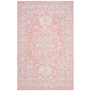 SAFAVIEH Micro-Loop Britton Oriental Area Rug, Pink/Ivory, 2' x 3'