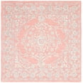 thumbnail image 1 of SAFAVIEH Micro-Loop Britton Oriental Area Rug, Pink/Ivory, 3' x 3' Square, 1 of 8