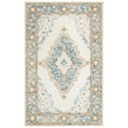 thumbnail image 1 of SAFAVIEH Micro-Loop Byron Geometric Striped Area Rug, Ivory/Blue, 2'3" x 4', 1 of 8