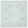 thumbnail image 1 of SAFAVIEH Micro-Loop Calista Oriental Area Rug, Blue/Beige, 3' x 3' Square, 1 of 8