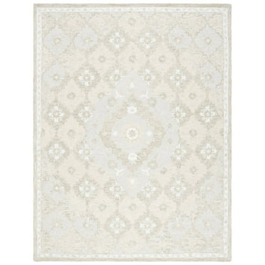 SAFAVIEH Micro-Loop Candis Floral Area Rug, Beige/Grey, 8' x 10'