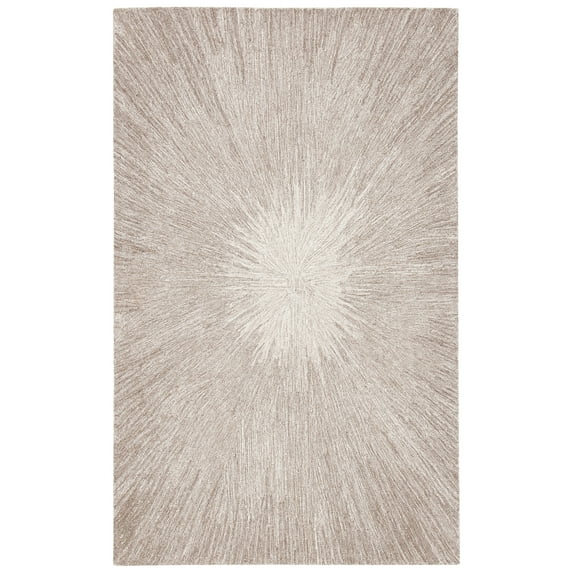 SAFAVIEH Micro-Loop Carbrey Sunburst Area Rug, Taupe, 5' x 8'