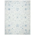 thumbnail image 1 of SAFAVIEH Micro-Loop Carl Floral Area Rug, Light Blue/Ivory, 11' x 15', 1 of 9