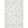 thumbnail image 1 of SAFAVIEH Micro-Loop Carl Floral Overdyed Wool Area Rug, Grey/Ivory, 4' x 6', 1 of 8