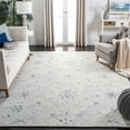 thumbnail image 1 of SAFAVIEH Micro-Loop Carl Floral Overdyed Wool Area Rug, Light Blue/Ivory, 9' x 12', 1 of 9
