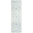 thumbnail image 1 of SAFAVIEH Micro-Loop Carl Floral Runner Rug, Light Blue/Ivory, 2'3" x 5', 1 of 7
