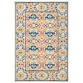 thumbnail image 1 of SAFAVIEH Micro-Loop Carlene Medallion Area Rug, Beige/Blue, 5' x 8', 1 of 10