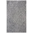 thumbnail image 1 of SAFAVIEH Micro-Loop Catrine Abstract Ogee Wool Area Rug, Black/Ivory, 5' x 8', 1 of 3