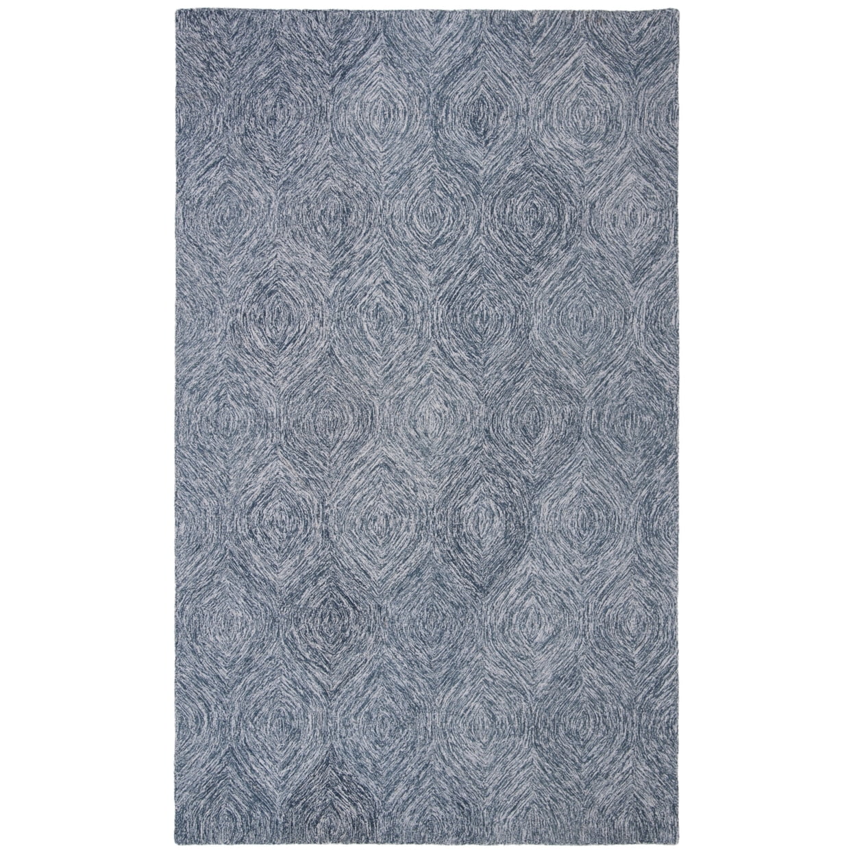 Handmade Grey & Ivory Wool Tufted Area Rug 8' x 10'