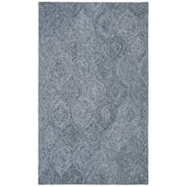 SAFAVIEH Micro-Loop Catrine Ogee Area Rug, Grey/Ivory, 8' x 10'