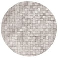 thumbnail image 1 of SAFAVIEH Micro-Loop Charlotte Solid Area Rug, Brown/Ivory, 5' x 5' Round, 1 of 7