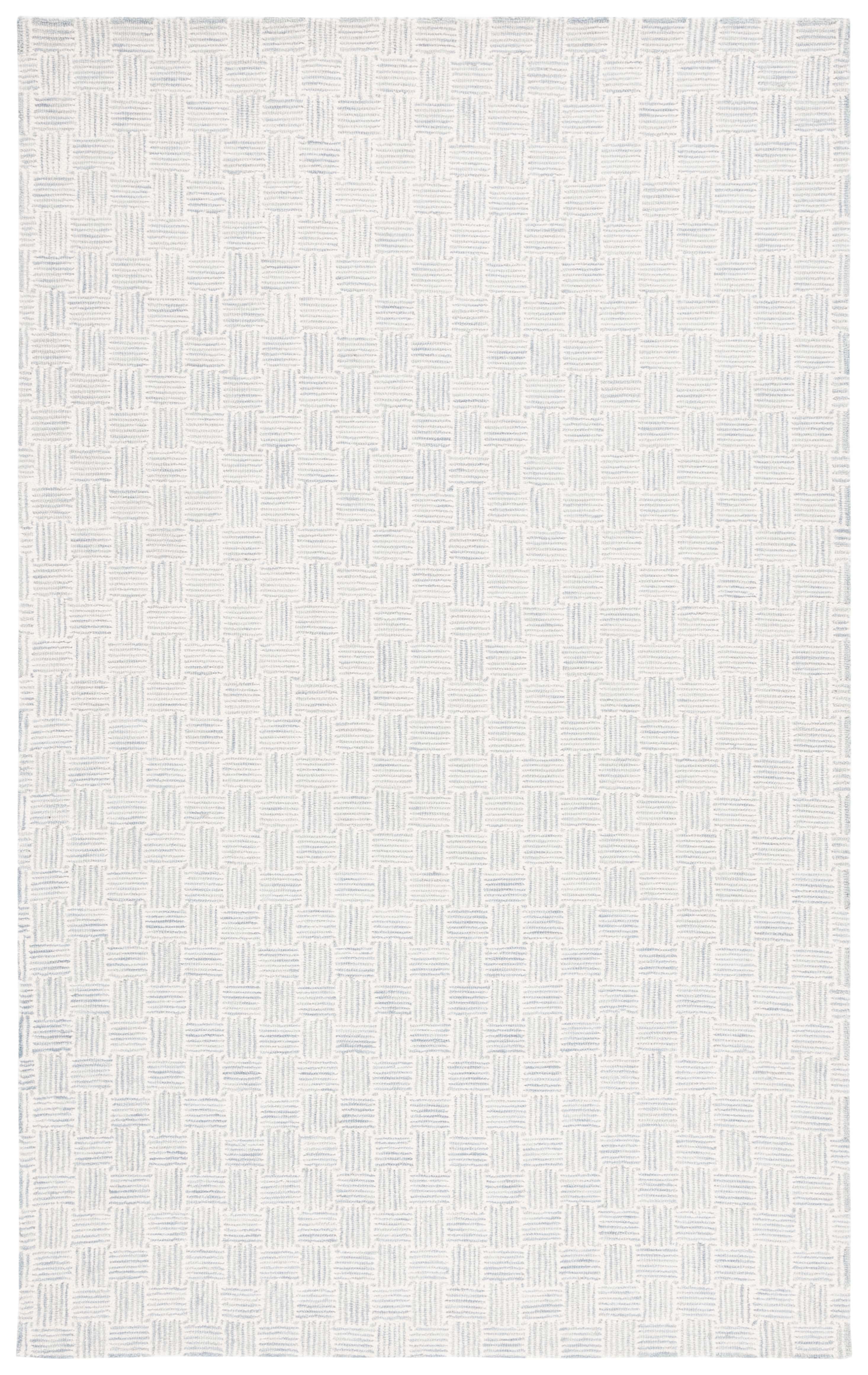 SAFAVIEH Micro-Loop Charlotte Solid Area Rug, Grey/Ivory, 5' x 8'