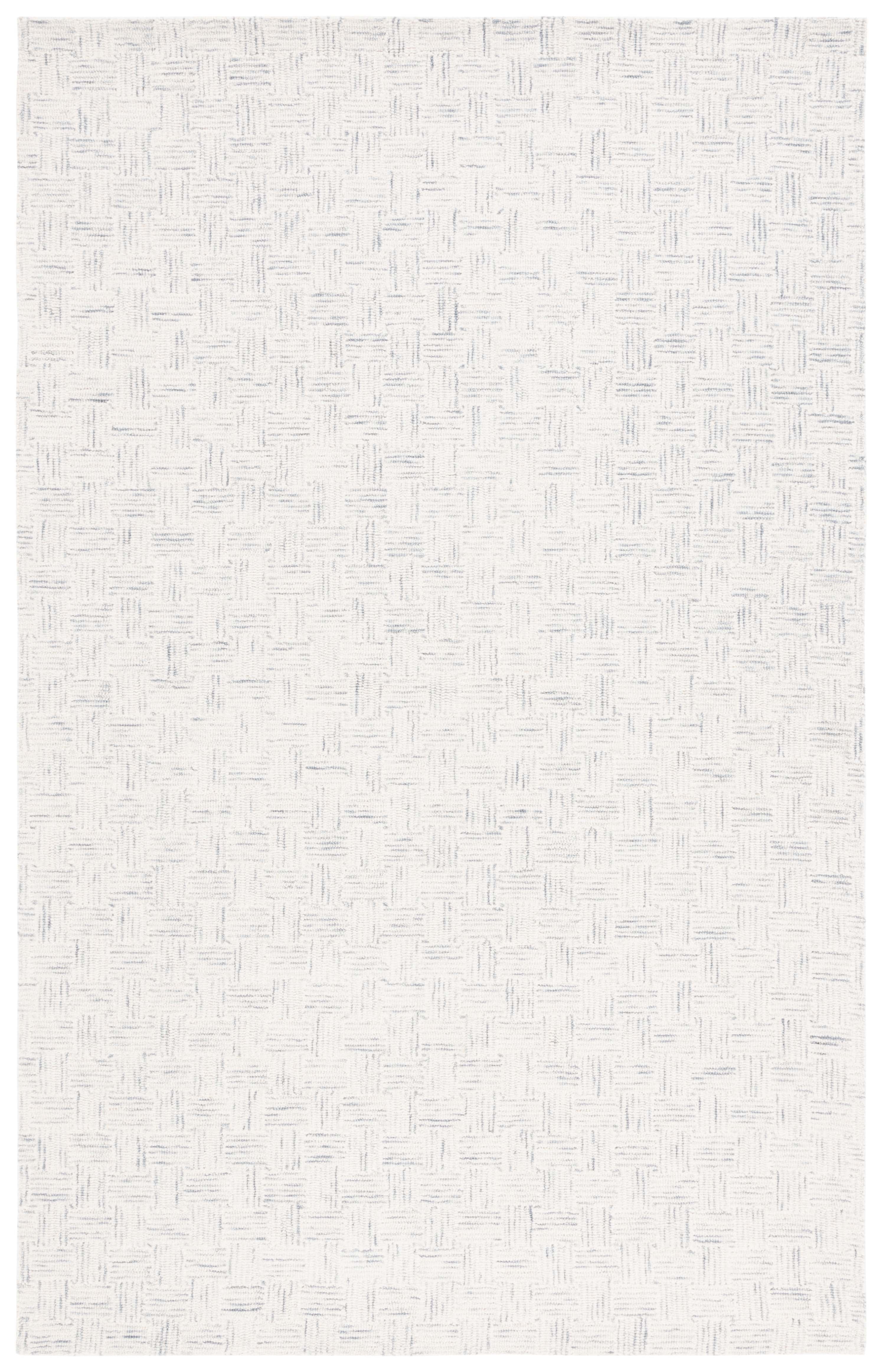 SAFAVIEH Micro-Loop Charlotte Solid Area Rug, Ivory/Grey, 3' x 5'