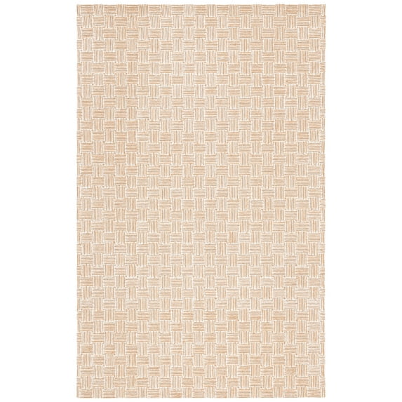 SAFAVIEH Micro-Loop Charlotte Solid Area Rug, Light Gold/Ivory, 4' x 6'