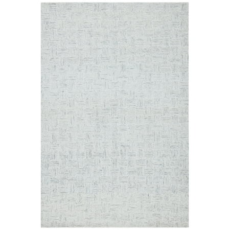SAFAVIEH Micro-Loop Charlotte Solid Area Rug, Light Grey/Ivory, 2' x 3'