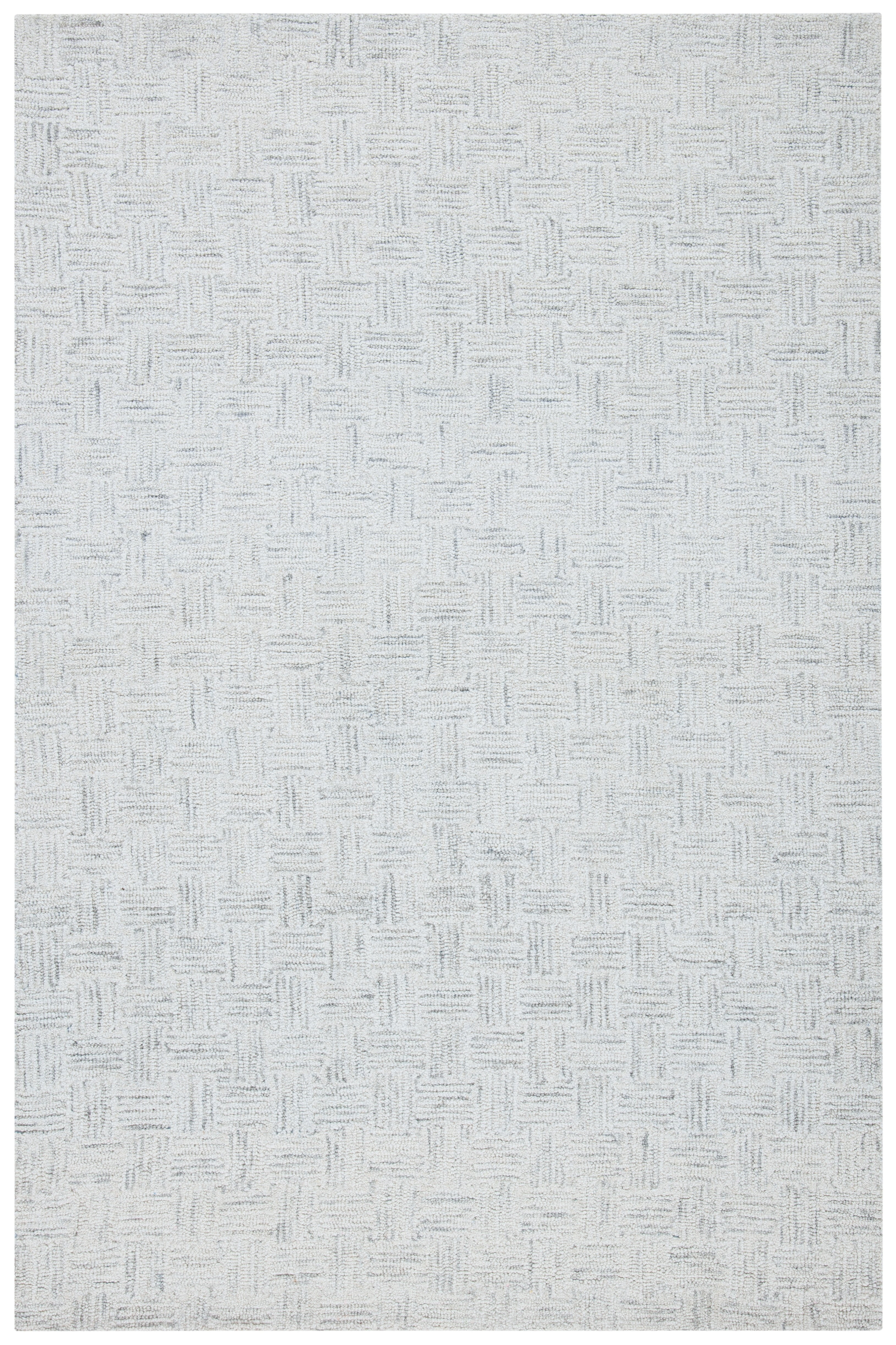 SAFAVIEH Micro-Loop Charlotte Solid Area Rug, Light Grey/Ivory, 3' x 5'