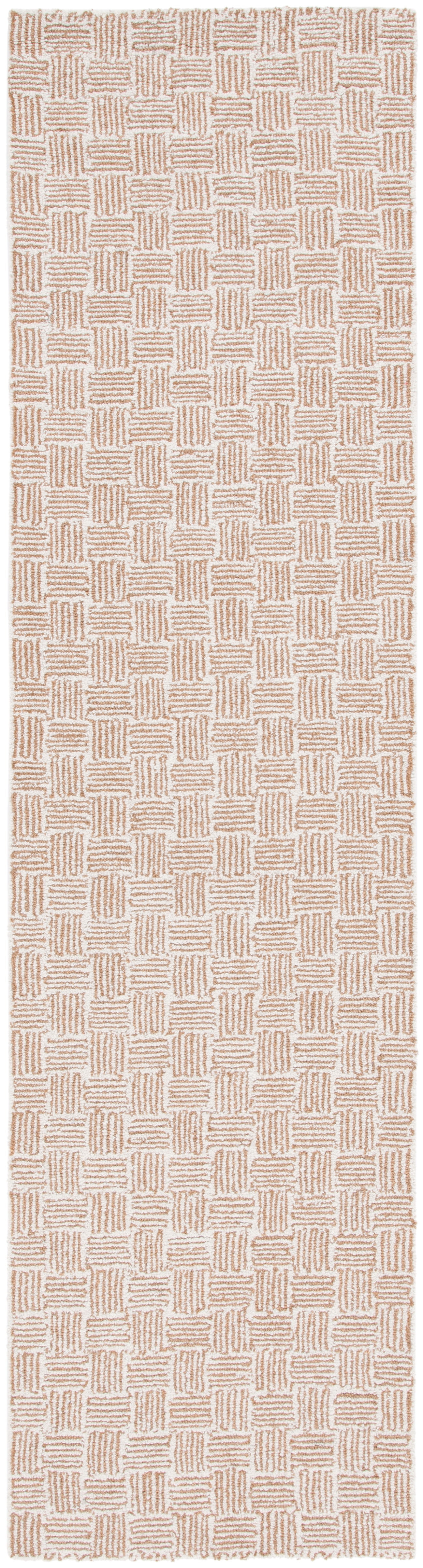 SAFAVIEH Micro-Loop Charlotte Solid Runner Rug, Light Gold/Ivory, 2'3" x 9'