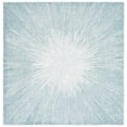 thumbnail image 1 of SAFAVIEH Micro-Loop Carbrey Sunburst Area Rug, Aqua, 5' x 5' Square, 1 of 11
