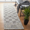 thumbnail image 1 of Safavieh Micro-Loop Edythe Geometric Runner Rug, Gray, 2'3" x 9', 1 of 10