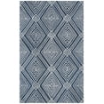 thumbnail image 1 of SAFAVIEH Micro-Loop Colton Geometric Area Rug, Navy/Ivory, 5' x 8', 1 of 10