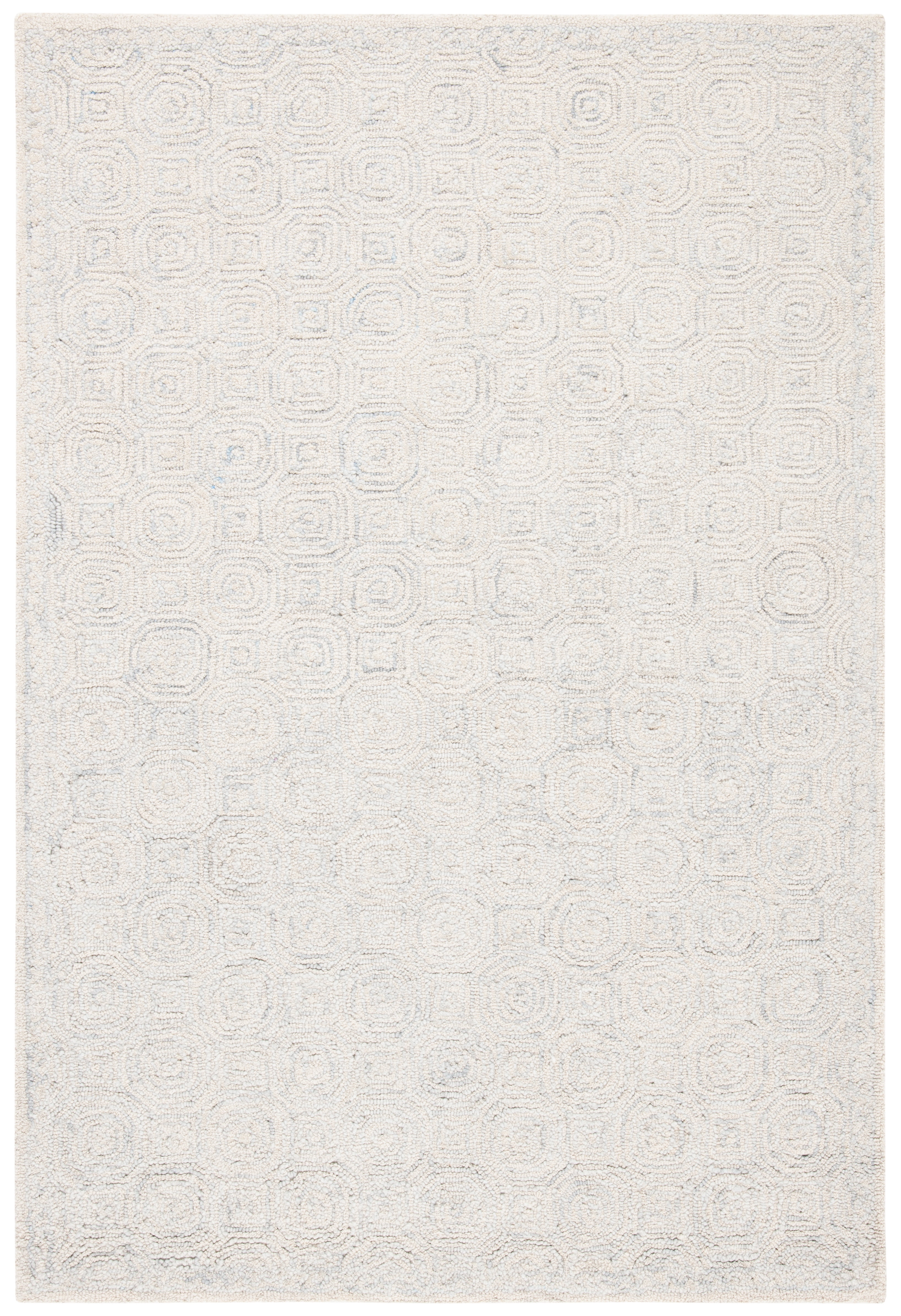 SAFAVIEH Micro-Loop Constantine Geometric Area Rug, Silver/Grey, 3' x 5'