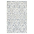 thumbnail image 1 of SAFAVIEH Micro-Loop Cornelius Floral Area Rug, Blue/Ivory, 6' x 9', 1 of 11