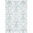 thumbnail image 1 of SAFAVIEH Micro-Loop Cornelius Floral Area Rug, Ivory/Blue, 2'6" x 4', 1 of 8