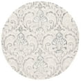 thumbnail image 1 of SAFAVIEH Micro-Loop Cornelius Floral Area Rug, Ivory/Grey, 7' x 7' Round, 1 of 8