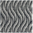 thumbnail image 1 of SAFAVIEH Micro-Loop Daffodil Leaves Area Rug, Charcoal/Ivory, 5' x 5' Square, 1 of 7