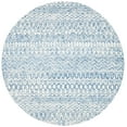 thumbnail image 1 of SAFAVIEH Micro-Loop Daithi Geometric Area Rug, Blue/Ivory, 7' x 7' Round, 1 of 10