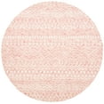 thumbnail image 1 of SAFAVIEH Micro-Loop Daithi Geometric Area Rug, Pink/Ivory, 7' x 7' Round, 1 of 7