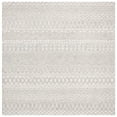 thumbnail image 1 of SAFAVIEH Micro-Loop Daithi Geometric Aztec Wool Area Rug, Aqua/Ivory, 5' x 5' Square, 1 of 10