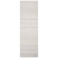 thumbnail image 1 of SAFAVIEH Micro-Loop Daithi Geometric Runner Rug, Aqua/Ivory, 2'3" x 5', 1 of 7
