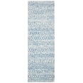 thumbnail image 1 of SAFAVIEH Micro-Loop Daithi Geometric Runner Rug, Blue/Ivory, 2'3" x 9', 1 of 7