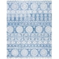 thumbnail image 1 of SAFAVIEH Micro-Loop Darian Geometric Area Rug, Blue/Ivory, 8' x 10', 1 of 10