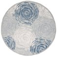 thumbnail image 1 of SAFAVIEH Micro-Loop Darien Geometric Area Rug, Grey/Ivory, 5' x 5' Round, 1 of 8