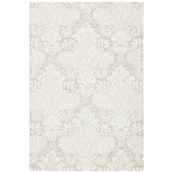 SAFAVIEH Micro-Loop Deziree Floral Area Rug, Beige, 3' x 5'