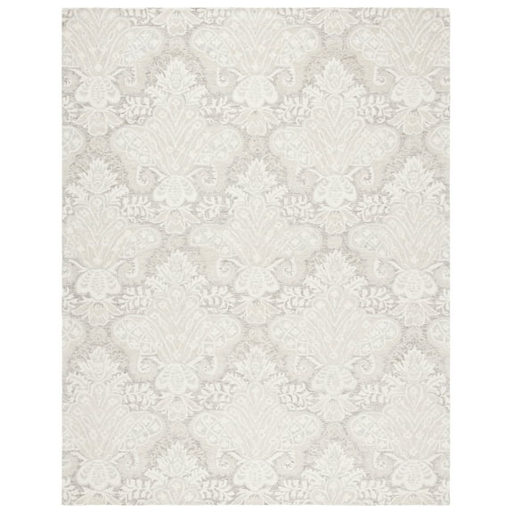 SAFAVIEH Micro-Loop Deziree Floral Area Rug, Beige, 8' x 10'